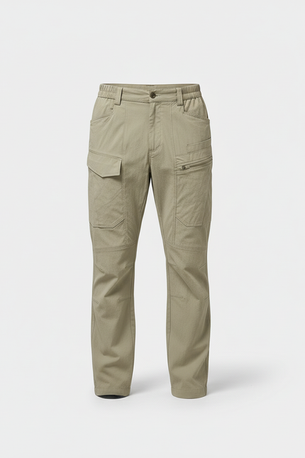 Pantalon Cargo Regular - Kaki Toile - vue 3