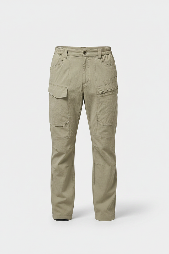 Pantalon Cargo Regular - Kaki Toile - vue 3