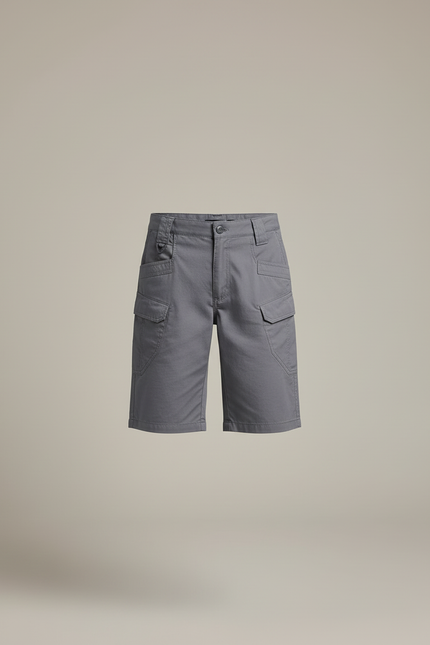 Pantalon Cargo Gris Enfant Tactique Multipoches Slim - Toile - vue 3