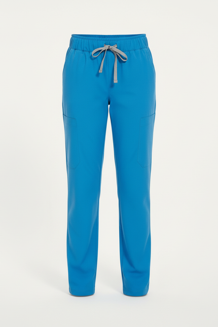Pantalon Cargo Bleu Cordon Ample Enfant - Polyester - vue 3