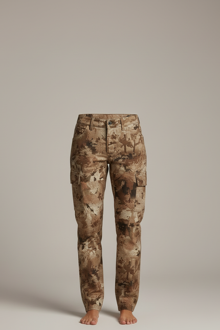 Pantalon Cargo Camouflage Marron Femme Outdoor Décontracté - Toile - vue 3